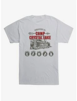 Buy 👏 Friday The 13th Crystal Lake Camp T-Shirt ✨