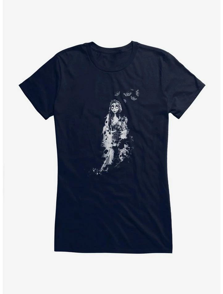 Buy π Corpse Bride Emily Butterflies 𧨠Girls T-Shirt β€οΈ - Image 5