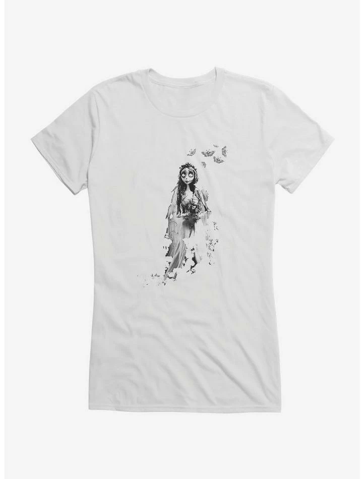 Buy π Corpse Bride Emily Butterflies 𧨠Girls T-Shirt β€οΈ - Image 6