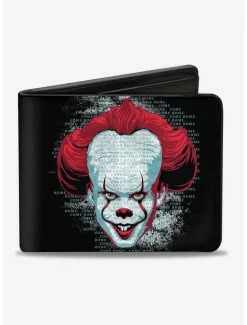 Cheapest 💯 IT Chapter Two Pennywise Face Logo Bi-Fold Wallet 👏