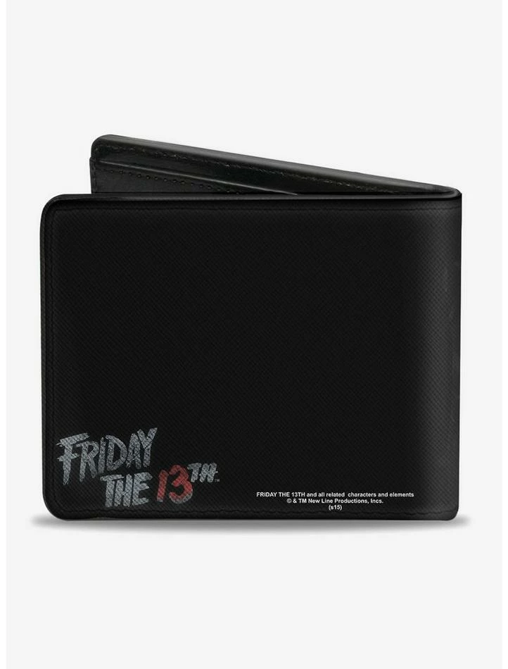 New βοΈ Friday The 13th Jason Mask Close Up Bi-Fold Wallet π - Image 2