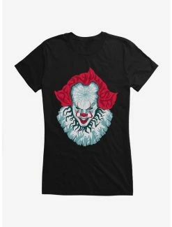 Outlet βοΈ IT Chapter Two Vibrant Pennywise Script Art Girls T-Shirt βοΈ