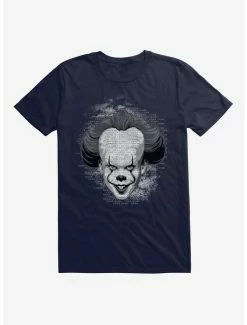 Deals 🎉 IT Chapter Two Pennywise Come Home Script Grayscale T-Shirt ⌛