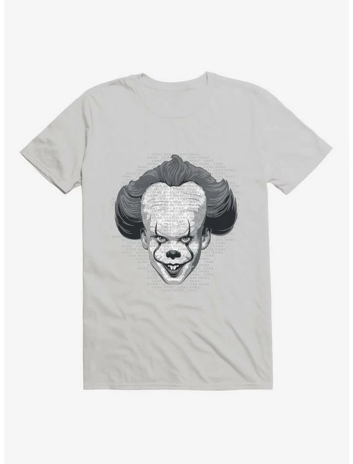 Deals π IT Chapter Two Pennywise Come Home Script Grayscale T-Shirt β - Image 5