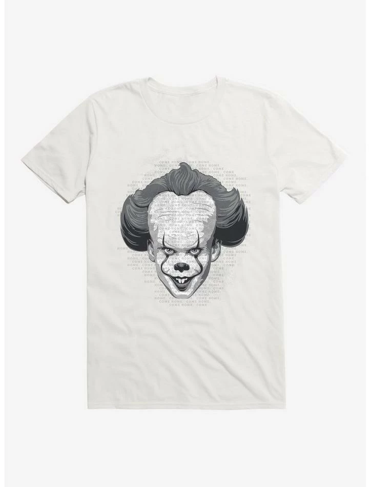 Deals π IT Chapter Two Pennywise Come Home Script Grayscale T-Shirt β - Image 6