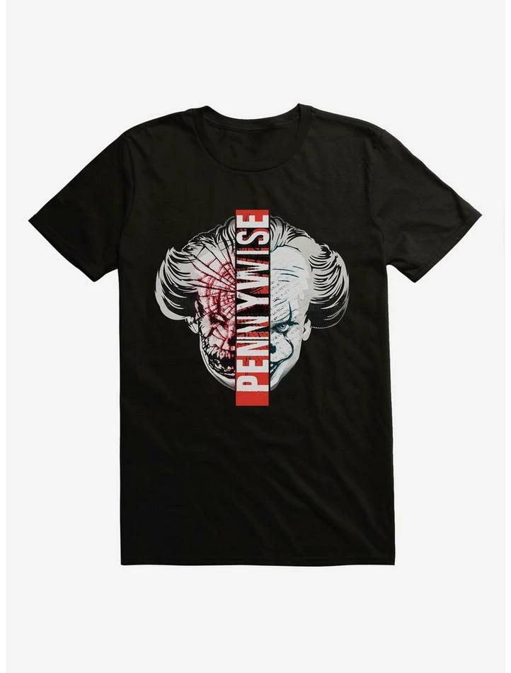 Wholesale β IT Chapter Two Pennywise Split Face T-Shirt β - Image 2