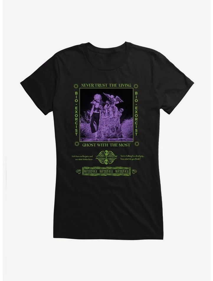 Wholesale π Beetlejuice Never Trust The Living Girls T-Shirt π - Image 2