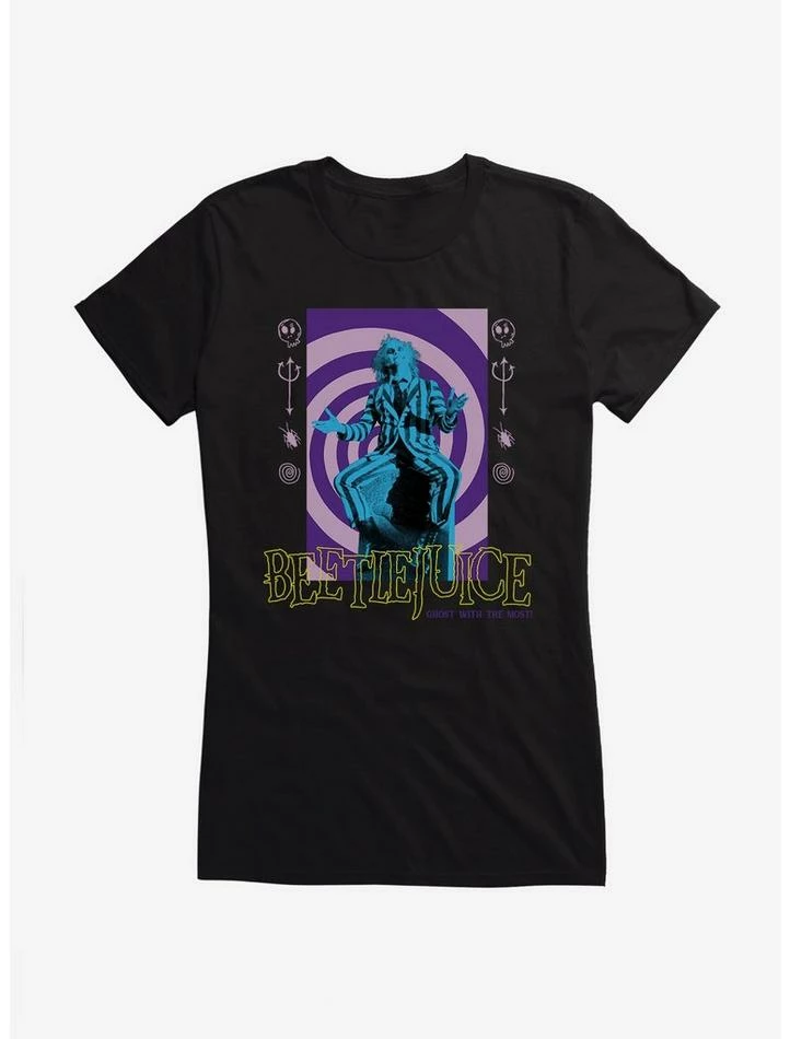 Budget β€οΈ Beetlejuice Swirl π₯ Girls T-Shirt β - Image 2