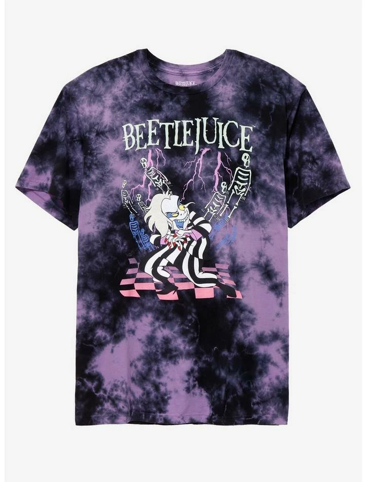Brand new π€© Beetlejuice Animated Tie-Dye T-Shirt β