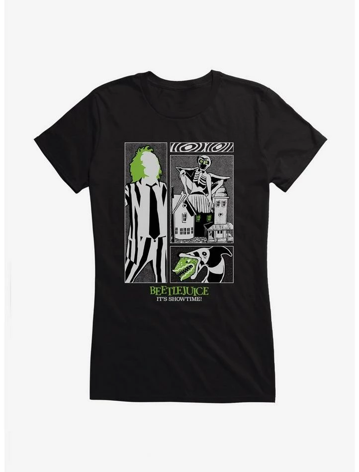 Best Sale π Beetlejuice It's Showtime! Girls T-Shirt π₯ - Image 2