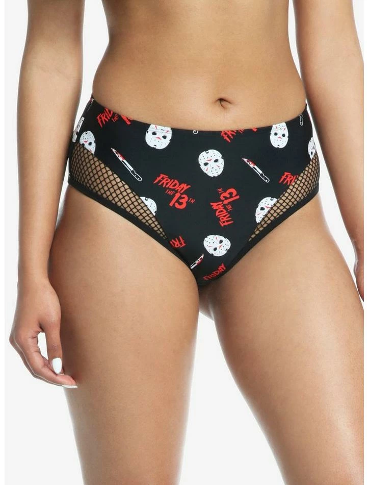 Flash Sale β Friday The 13th Jason Mask High-Waisted Swim Bottoms π - Image 2