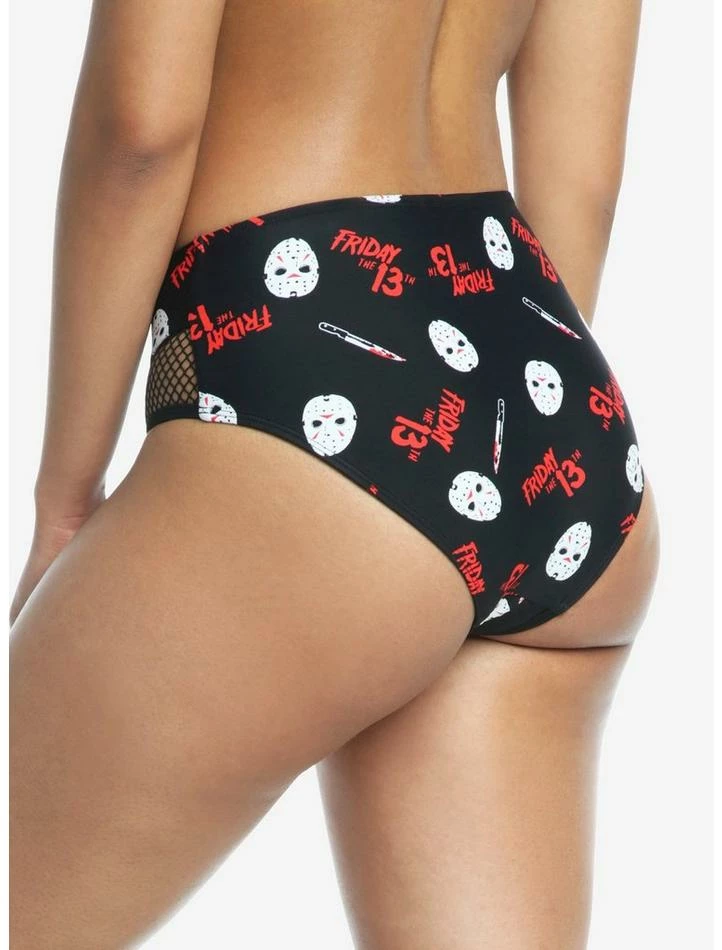 Flash Sale β Friday The 13th Jason Mask High-Waisted Swim Bottoms π - Image 3