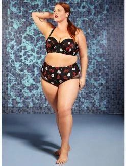 New π Friday The 13th Jason Mask High-Waisted Swim Bottoms Plus Size β¨