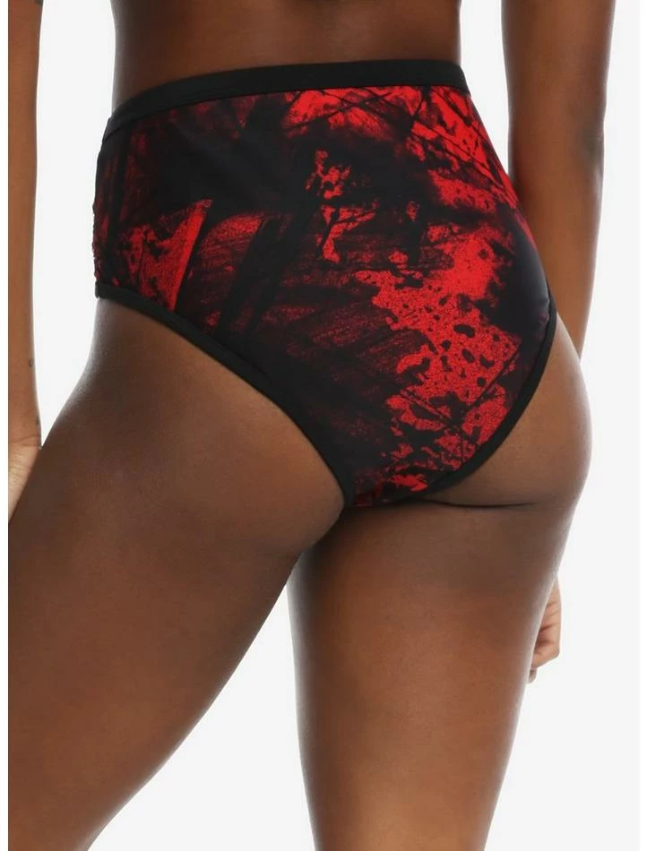 Cheap β¨ A Nightmare On Elm Street Grommet High-Waisted Swim Bottoms β€οΈ - Image 3