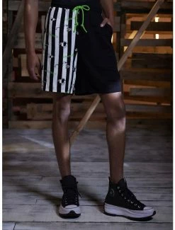 Promo π Beetlejuice Stripe Split Resort Shorts π