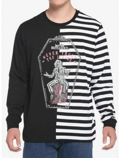 Best deal 𧨠Beetlejuice Coffin Split Long-Sleeve T-Shirt π