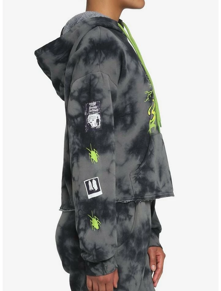 Flash Sale β€οΈ Beetlejuice Icons Wash Girls Crop Hoodie π - Image 4