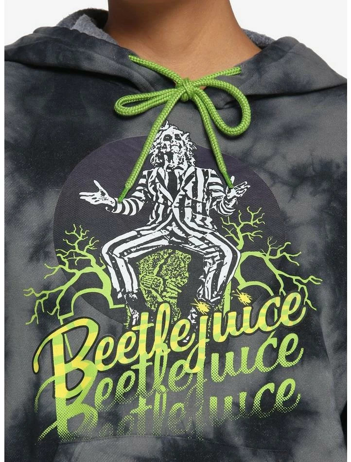 Flash Sale β€οΈ Beetlejuice Icons Wash Girls Crop Hoodie π - Image 6