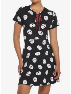 Best Sale 😉 Friday The 13th Jason Mask Skater Dress ✨