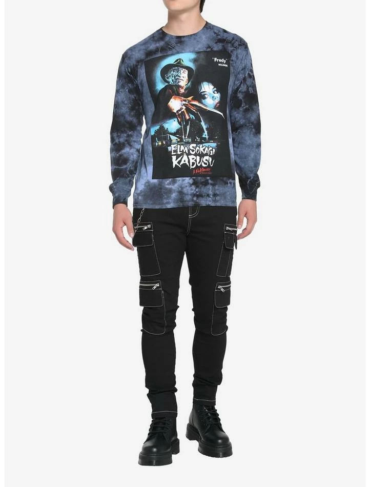 Buy π A Nightmare On Elm Street Poster Wash Long-Sleeve T-Shirt π - Image 2
