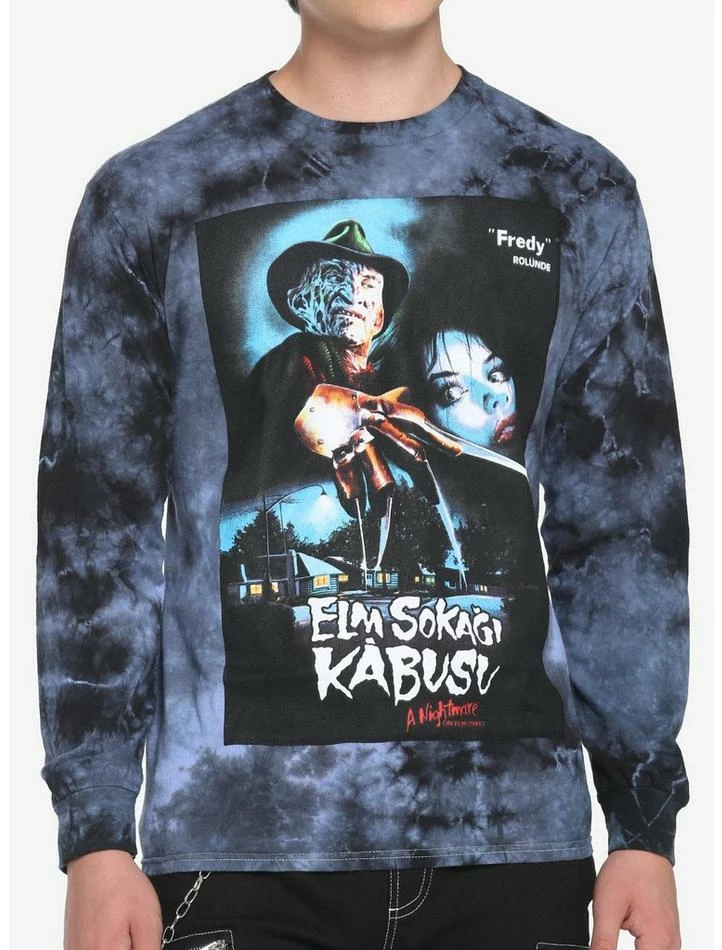 Buy π A Nightmare On Elm Street Poster Wash Long-Sleeve T-Shirt π