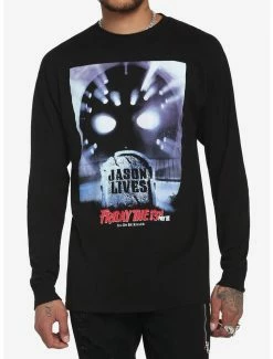 Brand new 🔔 Friday the 13th Part VI: Jason Lives Poster Long-Sleeve T-Shirt 😀
