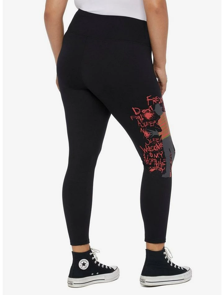 Cheap π A Nightmare On Elm Street Freddy Silhouette Leggings Plus Size βοΈ - Image 3