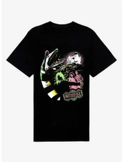 Budget 😉 Beetlejuice Neon Sandworm Boyfriend Fit Girls T-Shirt 🌟