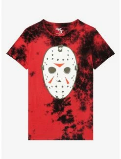 Top 10 β€οΈ Friday The 13th Mask Tie-Dye Boyfriend Fit β Girls T-Shirt β€οΈ