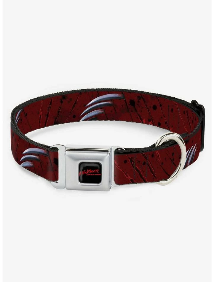New βοΈ A Nightmare on Elm Street Freddy's Hand Scratch Seatbelt Buckle π Dog Collar β¨