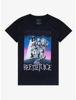 Best Sale ✔️ Beetlejuice Poster Boyfriend Fit ✔️ Girls T-Shirt 👍